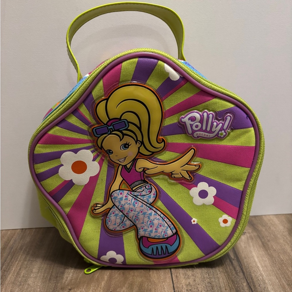 2003 Polly Pocket Flower Storage Zip Doll Case Y2K